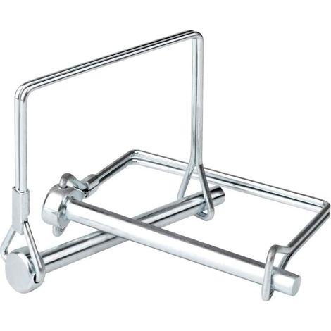 12 Stück Quadratische Sicherungsstifte 5/16 Zoll (8 Mm) Hochwertige Verzinkte Kohlenstoffstahl-selbstsichernde Sicherheits-verriegelungsstifte Für Garten, Rasen, Landwirtschaft Und Traktoren