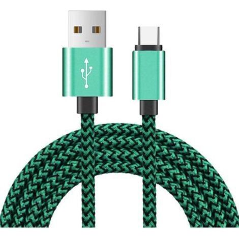 Vert Kabel Phone Ladegerät Phone[2m] Nylon Geflochtenes Usb-schnellladekabel Phone Für Phone Typ - 2 Meter Ladekabel