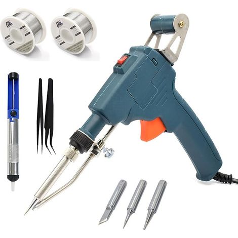 Lötkolben-set, Elektrisches Löten, 60w Einhand-lötpistole, Werkzeug Zum Löten Mit Lotdraht Und Entlötpumpe Für Elektronik Und Reparaturen, Zinn-lötkolben Für Schmuck
