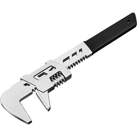 Verstellbarer Schraubenschlüssel Aus Stahl, Vielseitiges Handwerkzeug, Klempnerarbeiten, Rutschfest, Heimwerken, Hausreparatur, Rechtwinklig, F-form
