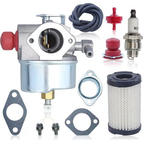Vergaser-kit Für Tecumseh Tvs75 Tvs100 Tvs100 Ecv100 Lav30 Lav35 Mit Vergaser + Ansaugpumpe + Ölfilter + Zündkerzen + Luftfilter + Kraftstoffleitung 632795a