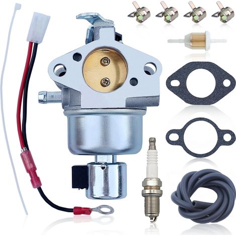 Vergasersatz Für Kohler Cv13 Cv16 Cv12.5 Cv14 Cv15 Mit Vergaser + Ölfilter + Zündkerze + Schlauchklemme + Kraftstoffleitung 1285395s 1285