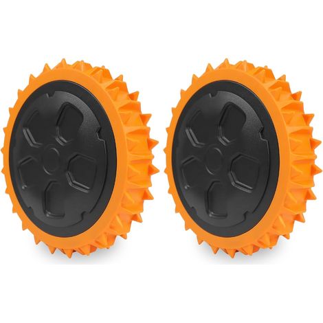 Räder Für Worx Landroid – Geländegängige, Beschwerte Räder, Kompatibel Mit Mährobotern Wr141e / Wr142e / Wr143e / Wr165e / Wr167e