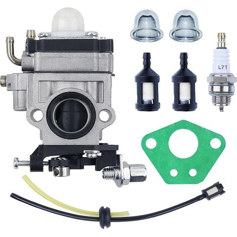 Vergaser Für Motorsense 52cc 49cc 43cc Für Cg430 Cg520 Bc430 Bc520 Ersatzteile Für Motorsense Mit Kraftstoffschlauch Membran Kraftstofffilter Zündkerze Primerpumpe