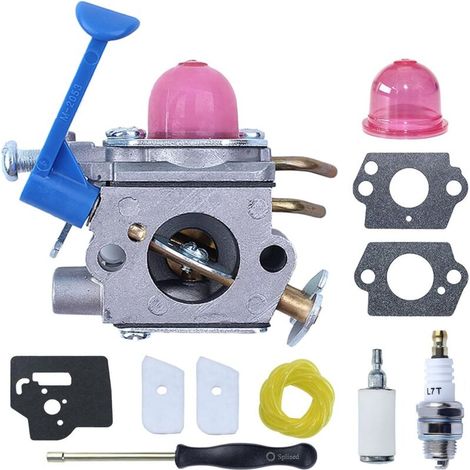 Vergaser-kit Für Husqvarna 128r 128c 128l Und 128er Serie, Vergaser + Dichtung + Einstellwerkzeug + Luftfilter + Zündkerze Rasentrimmer Ersatzteile Reparaturset 11-in-1
