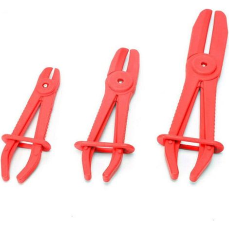 3 Stück Kraftstoffschlauchzangen, Zangen Für Flexible Schläuche, Schlauchklemmen-zange, Werkzeug Zum Festziehen Von Flexiblen Schläuchen Für Brems- Und Kraftstoffschläuche (rot)