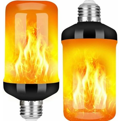 2er-pack Led-lampen E27 Mit Flammeneffekt - 5 W