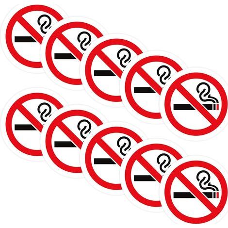 10 Wasserdichte „rauchen Verboten“-aufkleber, Geeignet Für Unternehmen, Büros, Schulen, Fahrzeuge Und Andere Öffentliche Orte