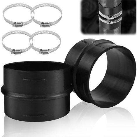 Heizungsschlauch 75mm 2 Stück Heizungsschlauch 75mm Mit 4 Schlauchklemmen Für Eberspacher Webasto Heizungs-zubehör