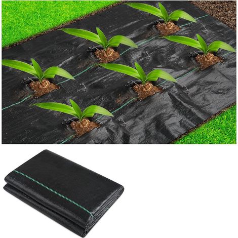 Abdeckgewebe Für Unkraut, Unkräuterdurchlässiges Gewebe, Wasserdurchlässiges Gewebe 100 G/m² Mit Uv-stabilisator, Unkrauthemmendes Geotextil Für Die Gartenlandschaftsgestaltung, 1 X 20