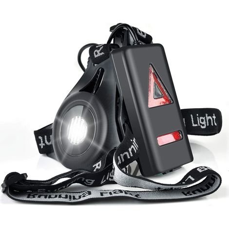 Lauflicht, Usb-aufladbar, Wasserdicht, Leicht Für Den Laufsport, Verstellbarer Beleuchtungswinkel, Perfektes Licht Zum Joggen, Angeln, Camping, Für Männer, Kinder Und Frauen