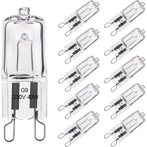 G9-glühbirne 40w Für Backofen, Hitzebeständig Bis 300°c, Dimmbare G9-halogenlampe, Warmweiß, G9-kapsel-glühfadenlampe 480lm 230v, 10er-pack