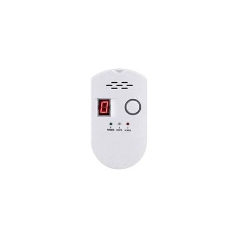 Gasmelder, Lpg-/erdgas-/kohlegas-leckdetektor, Steckbarer Sensor-monitor Mit Akustischem Alarm Und Led-digitalanzeige, Alarm Für Brennbare Gase Wie Methan, Propan, Butan