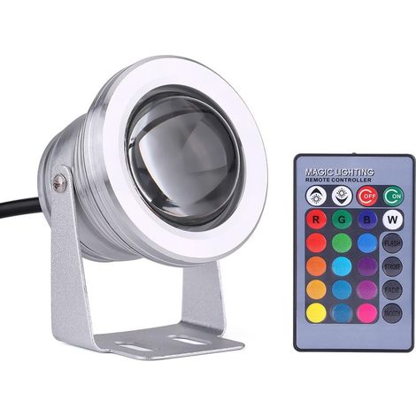 Led-außenbeleuchtung, Yacht-bootsmarin Ip65 10w 12v Rgb Led-spotlight, Regendicht Mit Fernbedienung