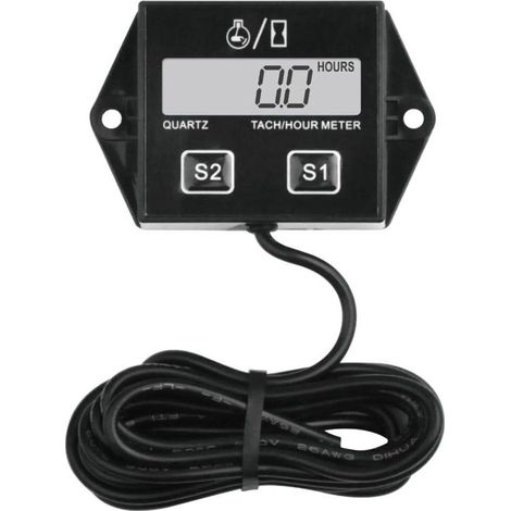 Digitaler Stundenzähler Und Tachometer, Austauschbare Batterie, Drehzahlmesser Für Roller, Rasenmäher, Traktor, Dirt Bike Und Generator
