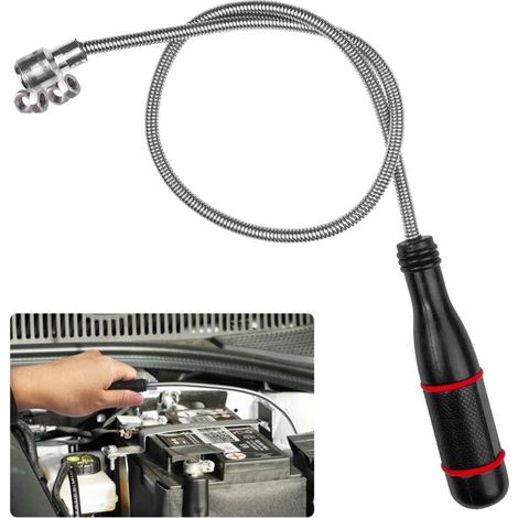60cm Flexibler Mechanischer Magnet, Starker Magnet Für Magnetische Werkzeuge, Magnetisches Aufnahmewerkzeug, Magnetischer Greifstab Zum Aufsammeln Von Kleinteilen, Metallgegenständen, Autoteilen