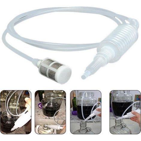 Siphonschlauch Für Die Bierherstellung, 2 M Hausbier-siphonfilter, Manuelle Siphonpumpe, Flexibler Schlauch Für Wein- Und Bierbrauen, Wiederverwendbare Brauausrüstung (78,74 Zoll)