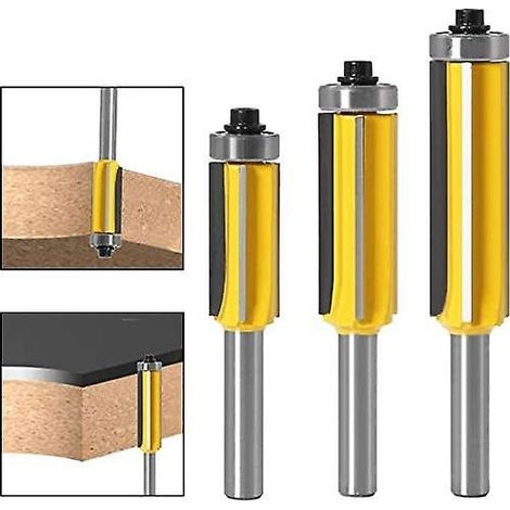 8 Mm Schaft-holzfräser Mit 4 Schneiden, 3-teiliges Set An Dekorations-fräsern