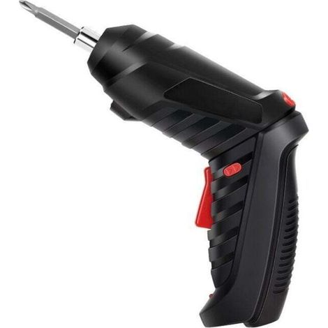 Akkuschrauber 3,6 Nm, Schrauber Und Drehschrauber 1800 Mah 3,6 V + 47 Zubehörteile, 2 Drehrichtungen + Led-lampe, Usb-ladekabel, Ideal Für Handwerker, Möbelmontage Und Spielzeug (schwarz)