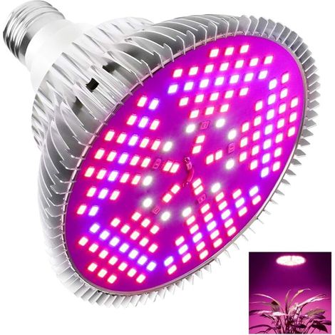 Pflanzenlampe, 100w E27 Led Vollspektrum Pflanzenwachstumslampe, Hortikultur-licht Für Blühende Pflanzen Und Gemüse Im Innenbereich/gewächshaus/garten