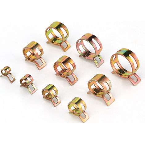 100 Stück Einstellbare Kabelbinder Aus Edelstahl 304, Schlauchklemmen, Luftschlauchklemmen Für Niederdruck, 6 Mm-22 Mm