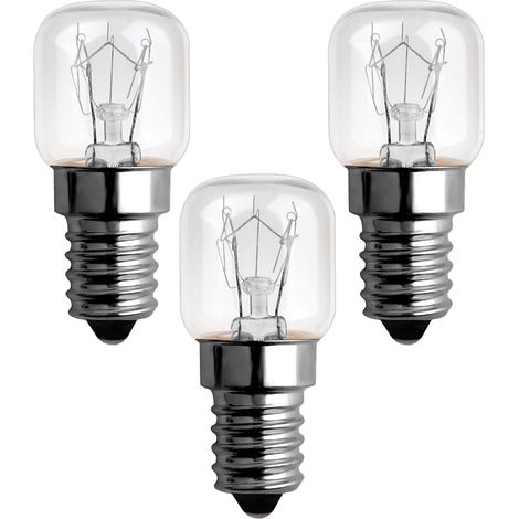 Glühbirne 15w 300 Grad E14 Dimmbar, Ac220v-240v, Glühlampe E14 T22, 85lm Warmweiß 2300k, E14 Kleine Schraubfassung Pygmäenlampen Für Mikrowellen, Ofen, Salzlampe, 3 Stück