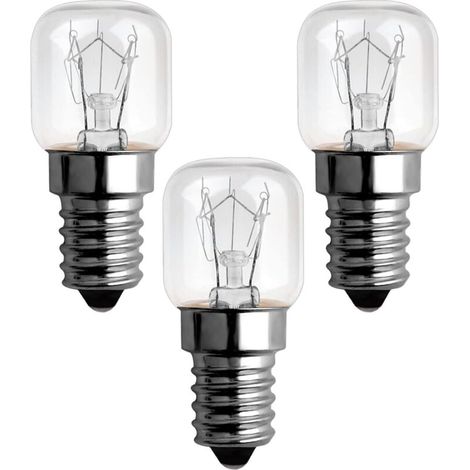 Glühbirne Für Backofen 15w 300 Grad E14, Ac220v-240v, Glühlampe E14, Warmweiß 2700k, E14 Kleine Schraubfassung Pygmäenlampen Für Mikrowelle, Backofen, Salzlampen, 3 Stück