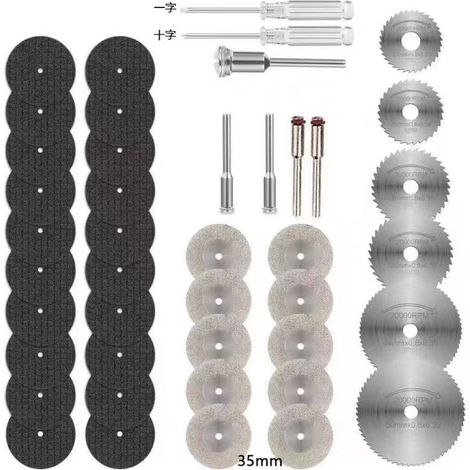 43 Mini-diamanttrennscheiben Für Dremel-kreissäge, Hss-schneidscheiben Für Harz, Zum Schneiden Von Holz, Metall, Kunststoff Und Stein.