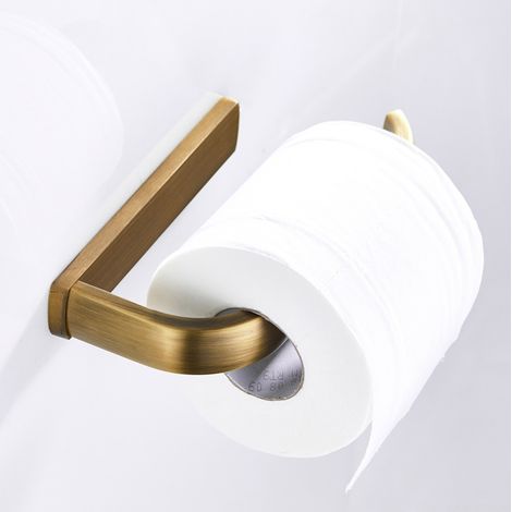 Toilettenpapierhalter Küche Antik Messing Toilettenpapierrolle Halter Wandmontiert Badezimmer Küche, Gebürstetes Bronze
