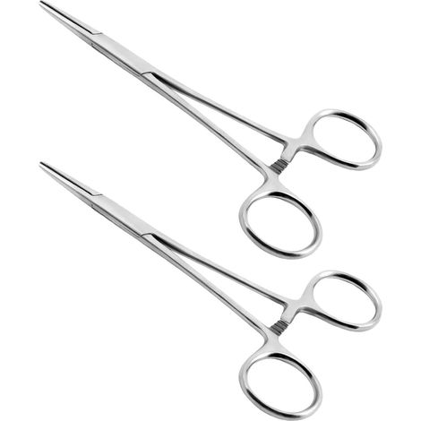 2er-set Crimpzange, Angelzange, Edelstahl-klemmzange Für Ohrstecker, Basteln, Tierpflege Und Angeln (13 Cm)