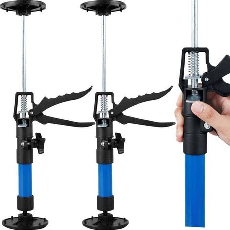 2 Stück Teleskopstütze 30-59 Cm/50-115 Cm, Maximale Belastung 40 Kg, Teleskopstange Zur Deckenmontage Von Gipskartonplatten (30-59 Cm)