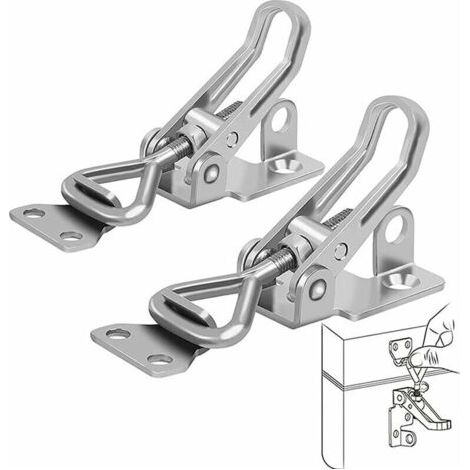 Metall-scharnierriegel, Verriegelungshebel, Rostfrei, Robuste Befestigung, Verschlussclip Zum Sichern Und Schließen Von Koffern, Schränken, Türen Fliti