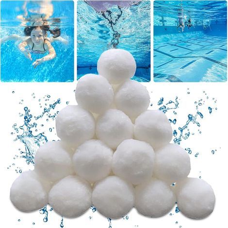 900 G Filterkugeln Für Pool, Ersetzen 32 Kg Filtersand, Filtermedium Aus Fasern Für Pools, Filterkugeln Für Filtersysteme