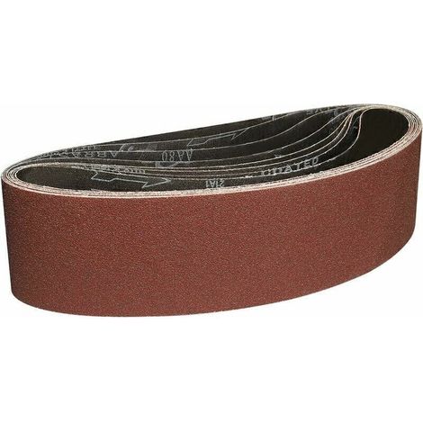 Schleifbänder 100x915 Mm - 8 Stück, Körnung 80, Bandschleifer-schleifpapier Für Schleifen Und Polieren Mit Tragbarem Bandschleifer