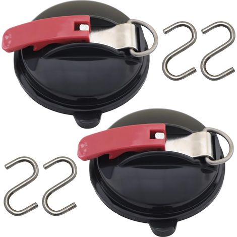 Saugnapfanker, Saugnapfanker Mit Befestigung, 2 Saugnäpfe Mit 4 S-haken, Multifunktionaler Auto-saugnapf