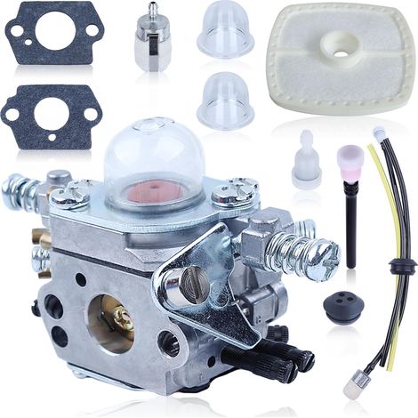Adefol Vergaser Luftfilter Kit Für Echo Srm2015 Srm2305 Srm2455 Zama C1u-k53 C1u-k52 At203a Rasenmäher, Vergaser Luftfilter Mit Kraftstofffilter, Ersatz 12520013312