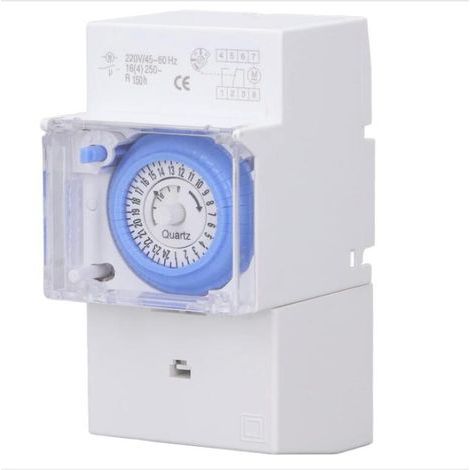 Ac230v Mechanische Zeitschaltuhr, Wasserdicht, 24h Programmierbare Schaltuhr Für Elektrischen Warmwasserbereiter
