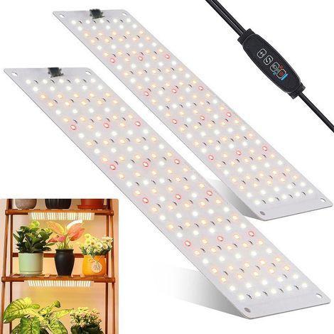 Set Aus 2 Pflanzenlampen, 270 Led Mit Vollspektrum, Wachstumslicht Mit Timer 3/9/12h, 10 Helligkeitsstufen Für Zimmerpflanzen.