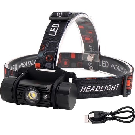 Leistungsstarke Multifunktionale Stirnlampe, Maximale Helligkeit 2500 Lumen, Maximale Reichweite 166 M, Ipx8 Wasserdicht, Wiederaufladbare Led-stirnlampe Für Sport, Arbeit, Angeln Und Mehr