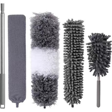 5 Stück Staubwedel, Teleskop-staubwedel Aus Waschbarer Mikrofaser, Spinnweben-staubwedel Mit Verstellbarer Länge Für Spinnweben, Deckenventilatoren Und Jalousien