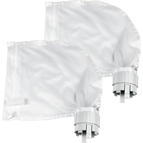 2er-pack Filterbeutel Für Poolreiniger, Kompatibel Mit Polaris 360 Und 380, Weißes Design Mit Reißverschluss Und Verstellbar
