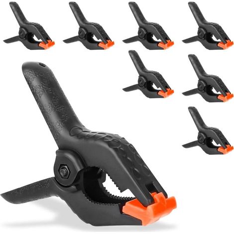 8er-set Große, Starke Federklammern Mit Aktiver Greiffunktion, Spannklammern, Klemmen, Robuste Hilfe Für Heimwerken, Fotografie Und Studio (4 Zoll)