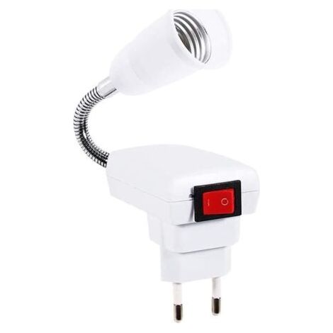 E27-fassung Mit Kabellosem Schalter, 360 Grad Verstellbare Led-lampenfassung Für Büro Und Schlafzimmer (ohne Glühbirne)
