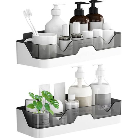 Wand-duschregal - 2er-set Aufbewahrungskörbe Für Bad/küche