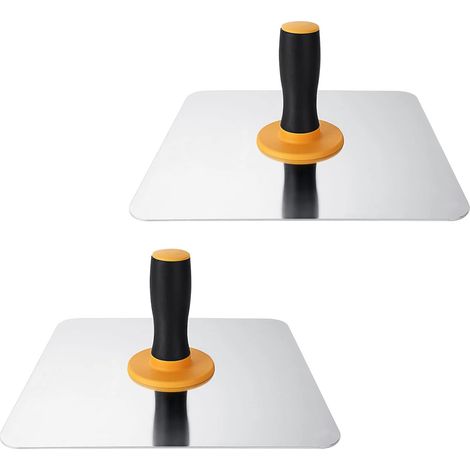 2er-set Breite Aluminium-glättwerkzeuge Für Zementmörtel, Trockenbau Und Betonoberflächen, 29,5 X 29,5 Cm