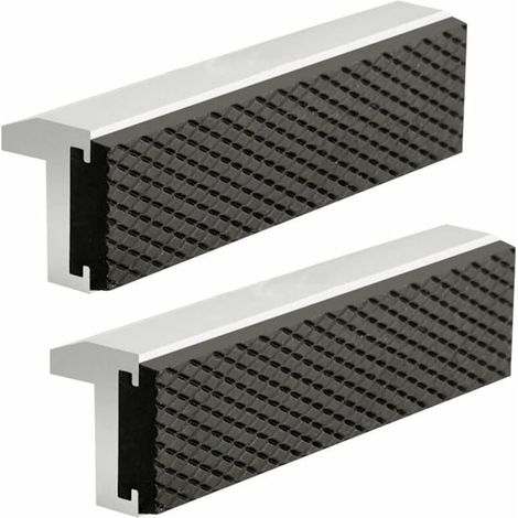 2 Stück Schutzbacken Für Schraubstock, Ersatzbacken Aus Aluminium Mit Magneten, Zubehör Für Extra Weiche Backen, 125 Mm Aluminiumlegierung-gummi, Zubehör Für Zangen