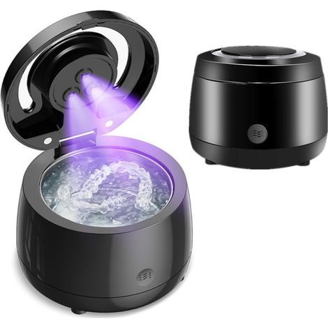 Ultraschallreiniger, 43 Khz Ultraschallbad, 3 Uvc-lampen, 25 W Ultraschallreiniger Für Zahnspangen, Zahnprothesen, Zahnschienen, Zahnapparate, Zahnbürstenköpfe, Schmuck