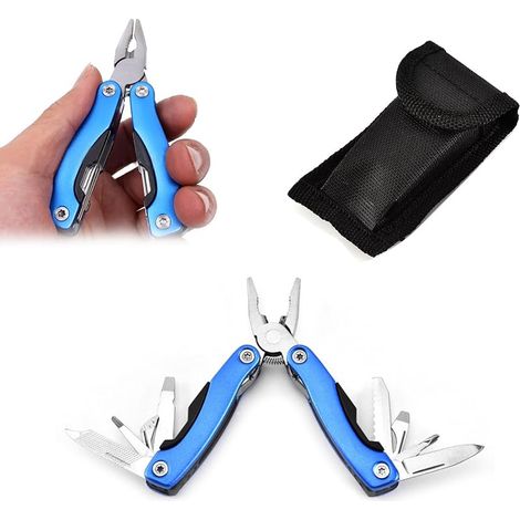 11-in-1 Multifunktionszange Aus Edelstahl, Multifunktionswerkzeug Mit Schraubendreher, Feile, Dosenöffner, Kabelschneider, Für Outdoor, Survival, Camping, Wandern, Geschenk Für Männer, Vatertagsgesche