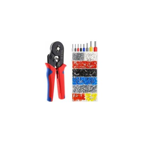 Elektriker-quetschzange, Crimpzangen-set, Kabelschuh-werkzeug, 1200 Elektrische Quetschverbinder 0,5-10 Mm² Für Klemmen, Elektriker-crimpzange, Elektroklemmen