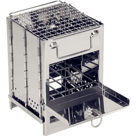 Faltbarer Grill Aus Edelstahl Für Camping Und Picknick, Bbq-15 X 15x 21cm